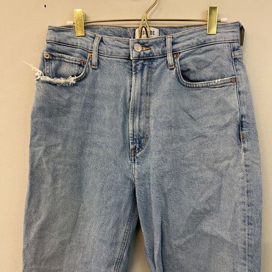 Agolde Light Wash Straight Leg Jeans 28