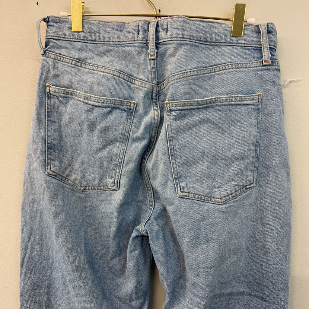 Agolde Light Wash Straight Leg Jeans 28