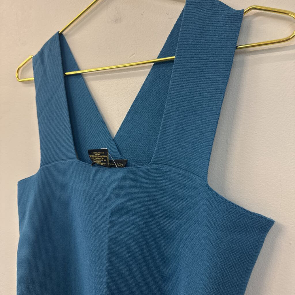 House of Harlow Blue Cropped Tank Top Medium