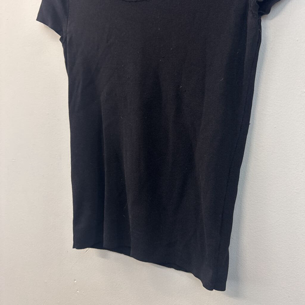 Black Short Sleeve Top Medium