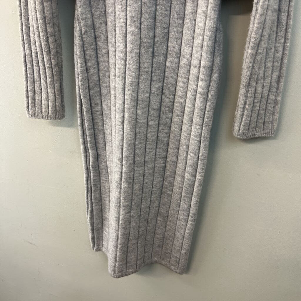 House of Harlow Grey Sweater Midi Dress/ Cardigan Set Small