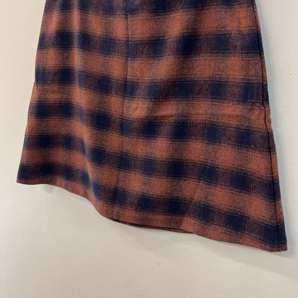 Wilfred Brown/ Navy Gingham Skirt 8