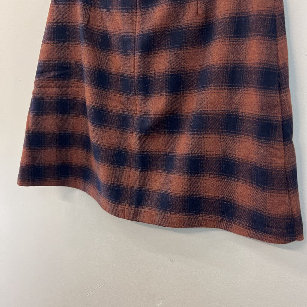 Wilfred Brown/ Navy Gingham Skirt 8