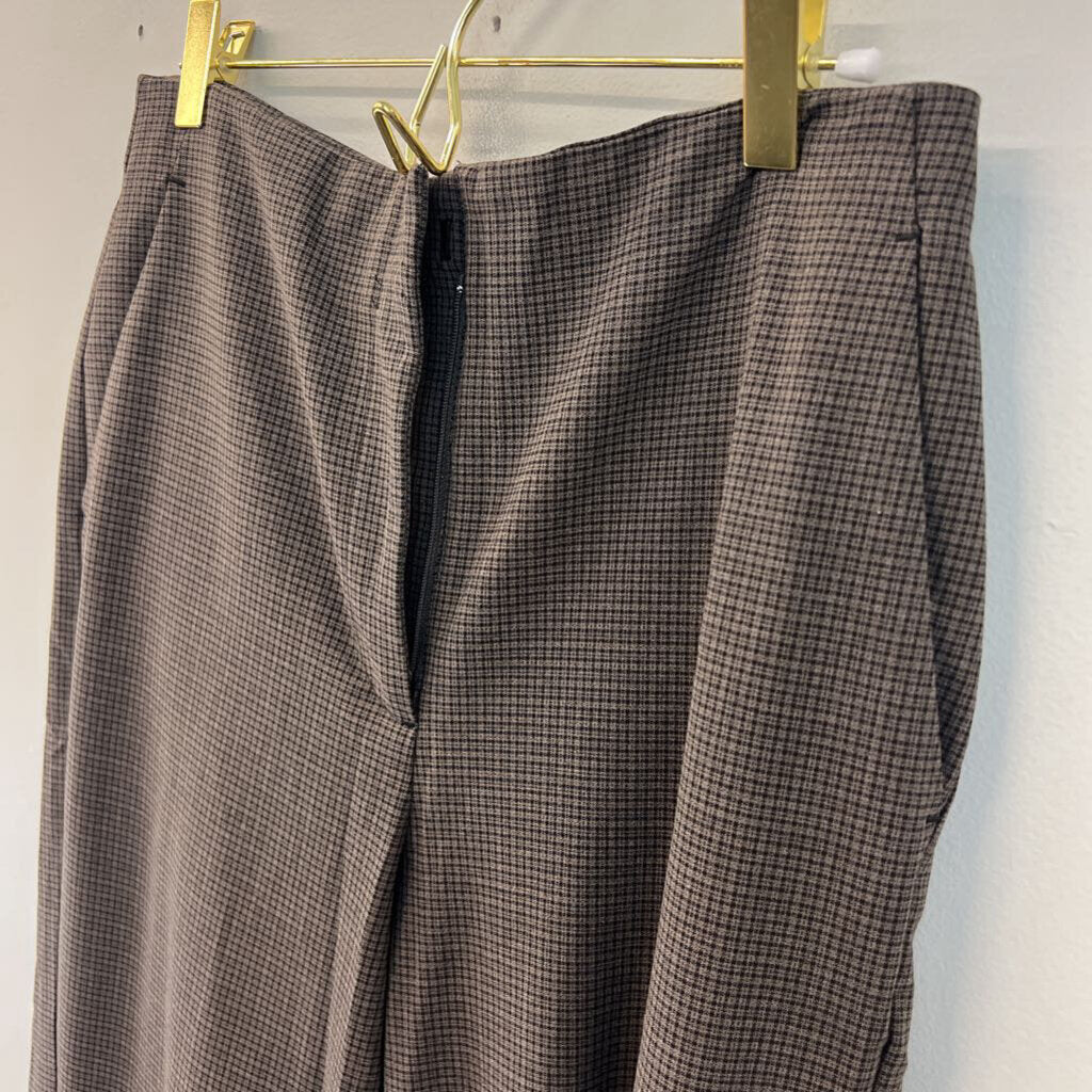 House of Harlow Brown/ Black Plaid Pants 6