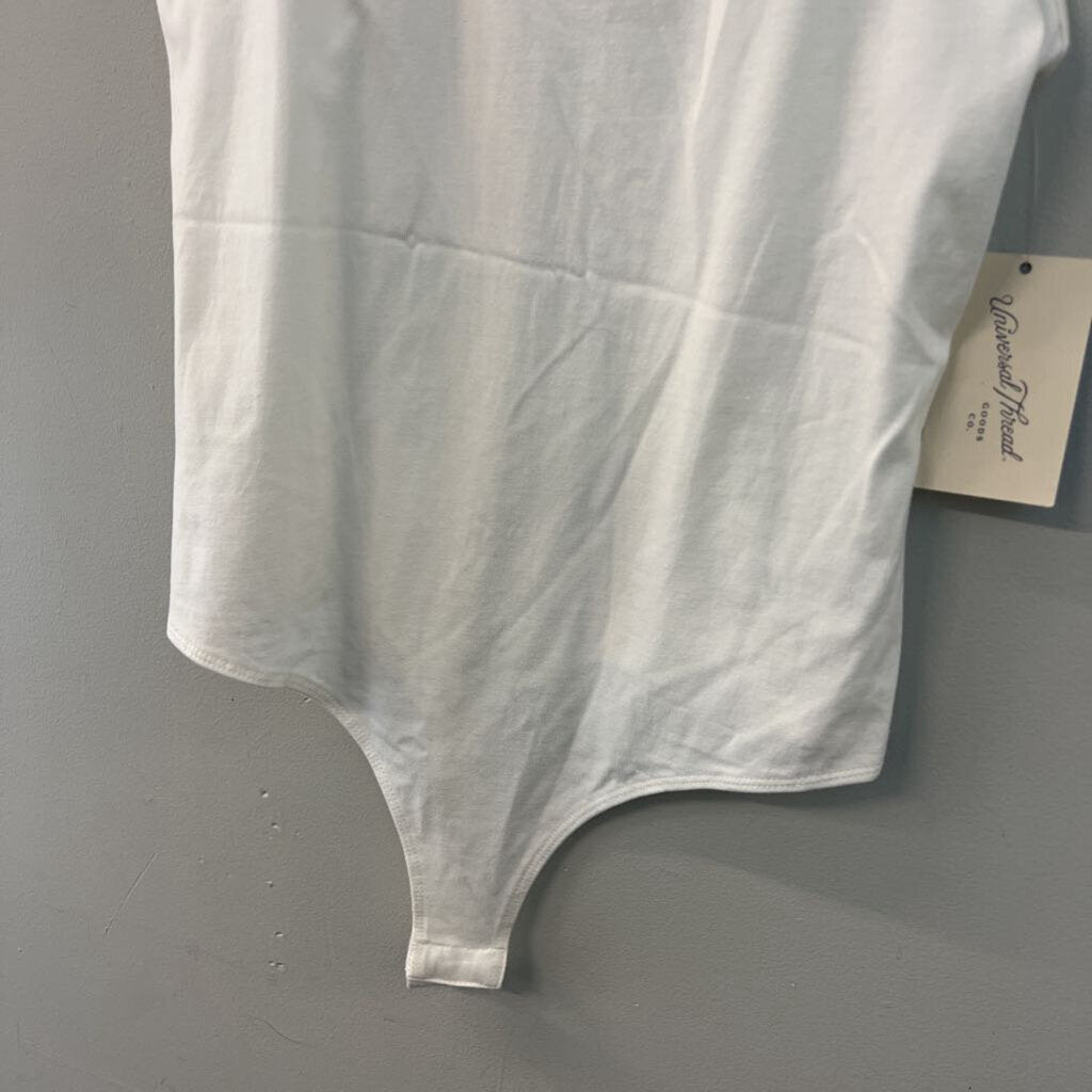 Universal Thread White V Neck Tank Bodysuit Medium