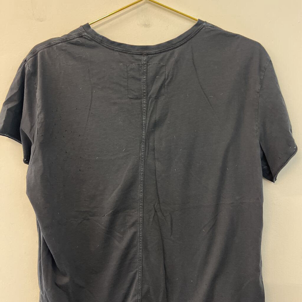 True Religion Black/ Yellow Short Sleeve Graphic Tee Large