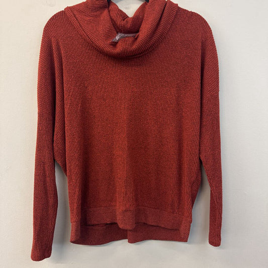 Z Supply Burnt Orange Long Sleeve Turtleneck Top Medium