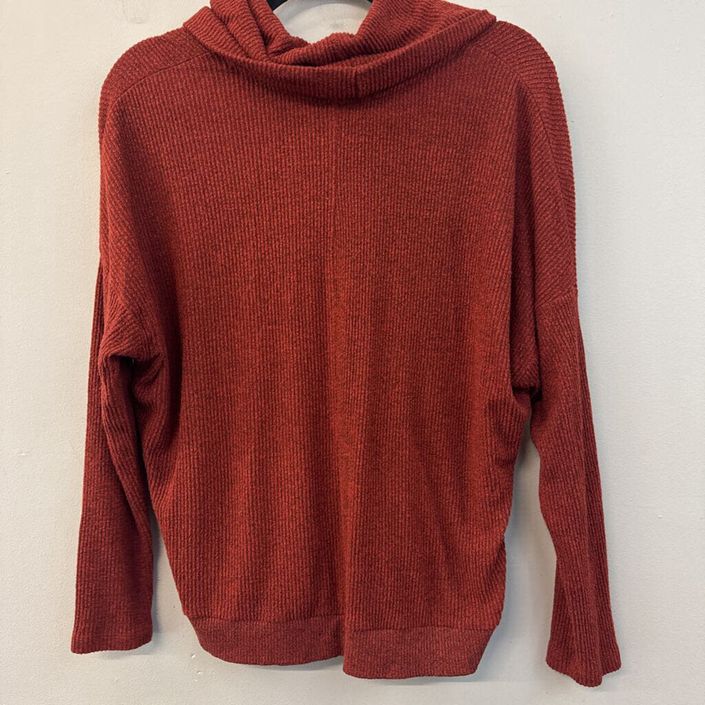 Z Supply Burnt Orange Long Sleeve Turtleneck Top Medium