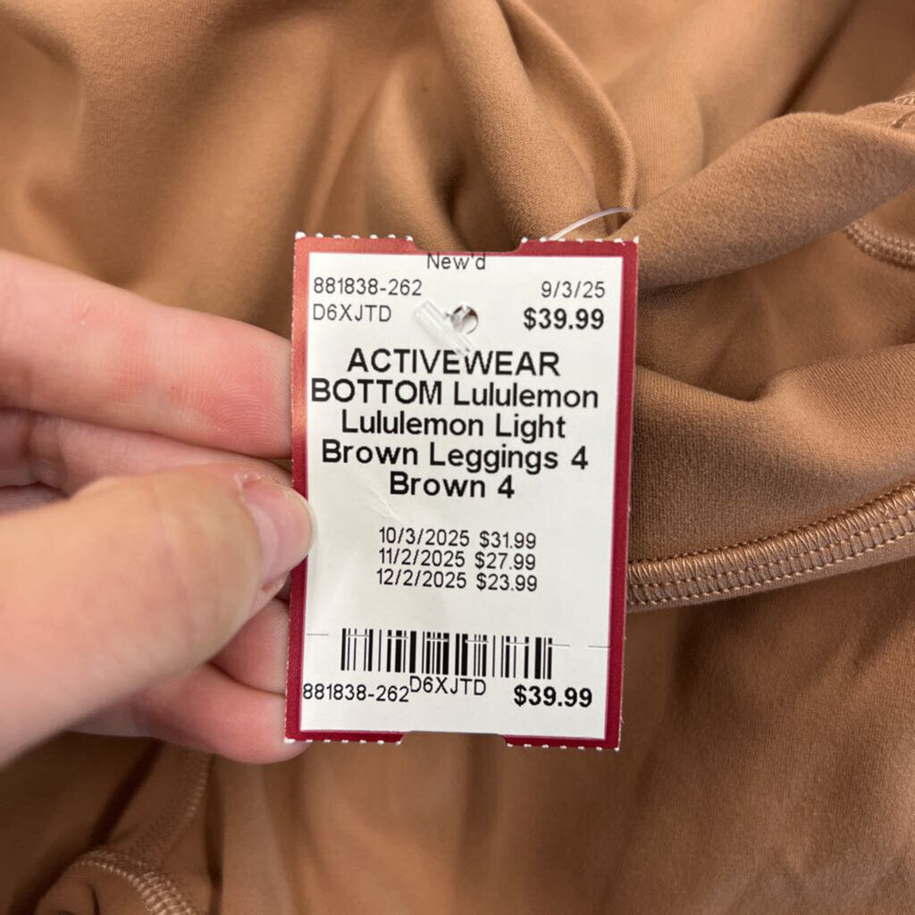 Lululemon Light Brown Leggings 4