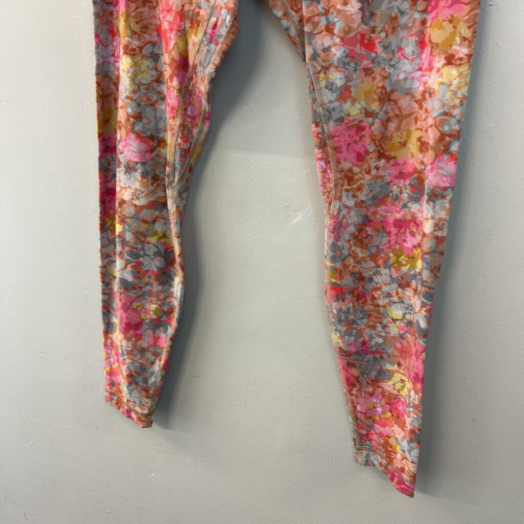 Lululemon Blue/ Multi Print Leggings 10