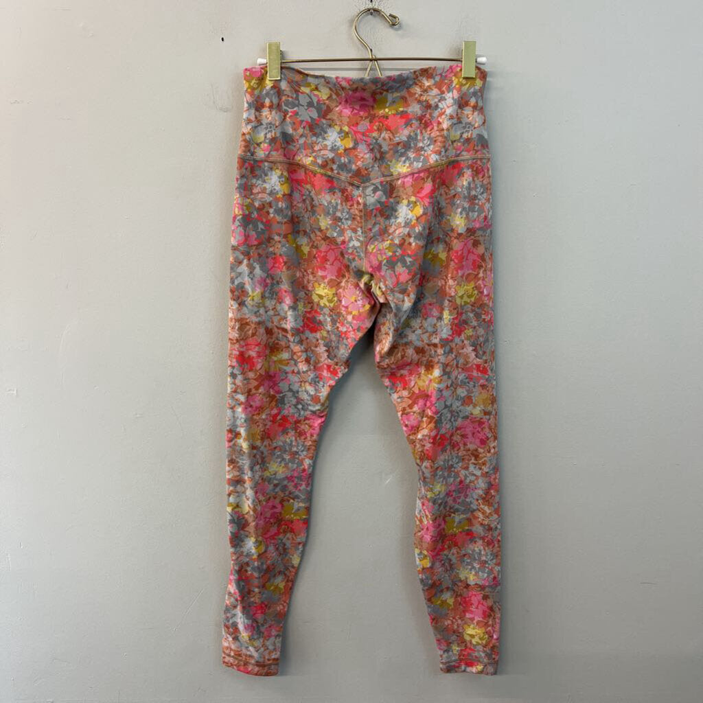 Lululemon Blue/ Multi Print Leggings 10
