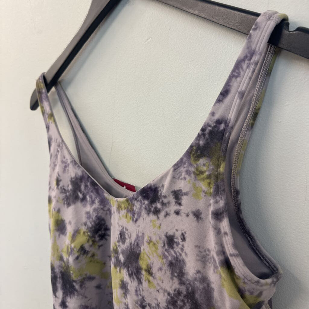 Lululemon Purple Print Cropped Tank Top 12