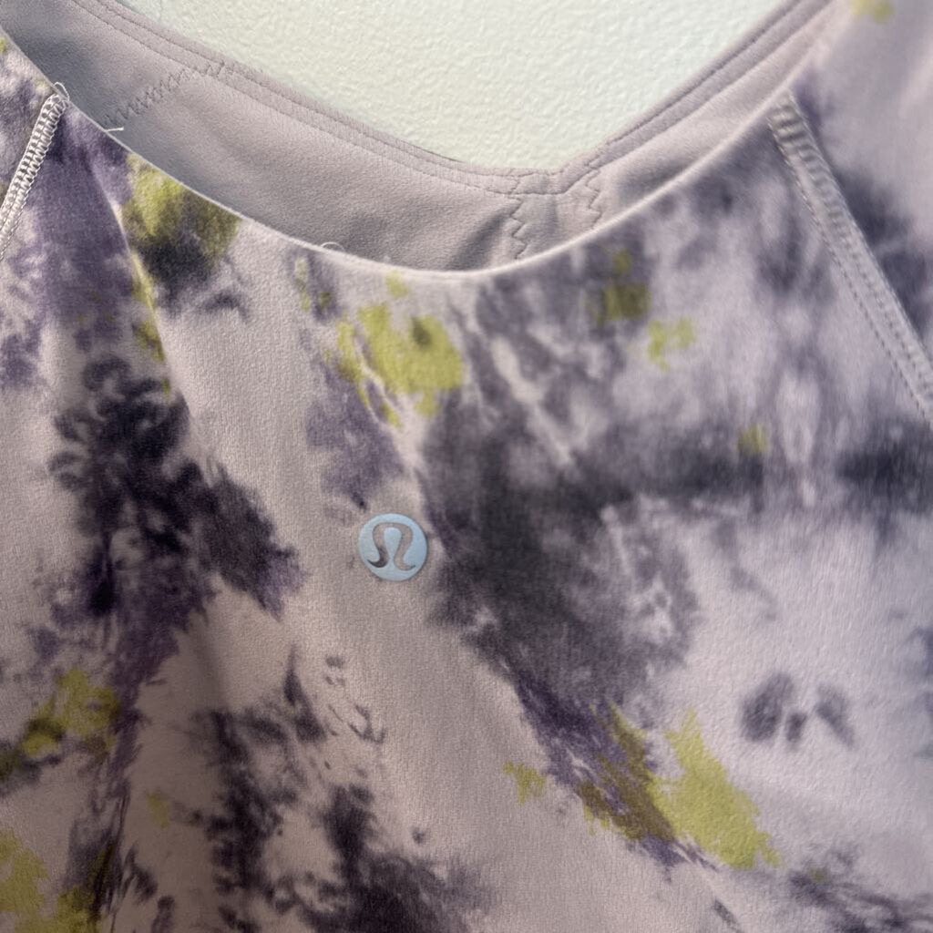 Lululemon Purple Print Cropped Tank Top 12