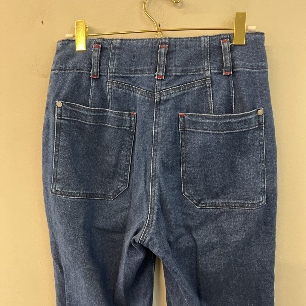 Maeve Dark Wash Straight Leg Jeans 28