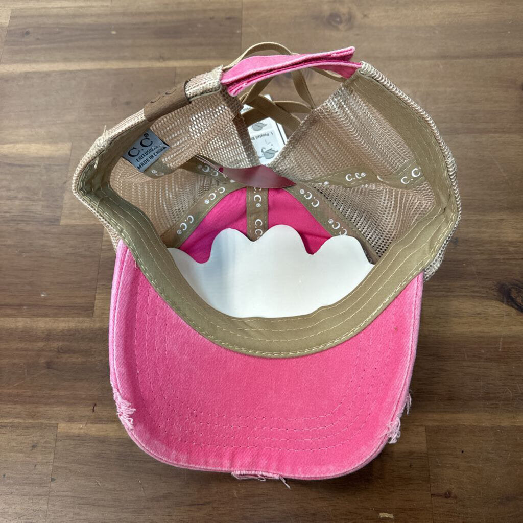 CC Pink/ Beige Taylor Swift Trucker Hat