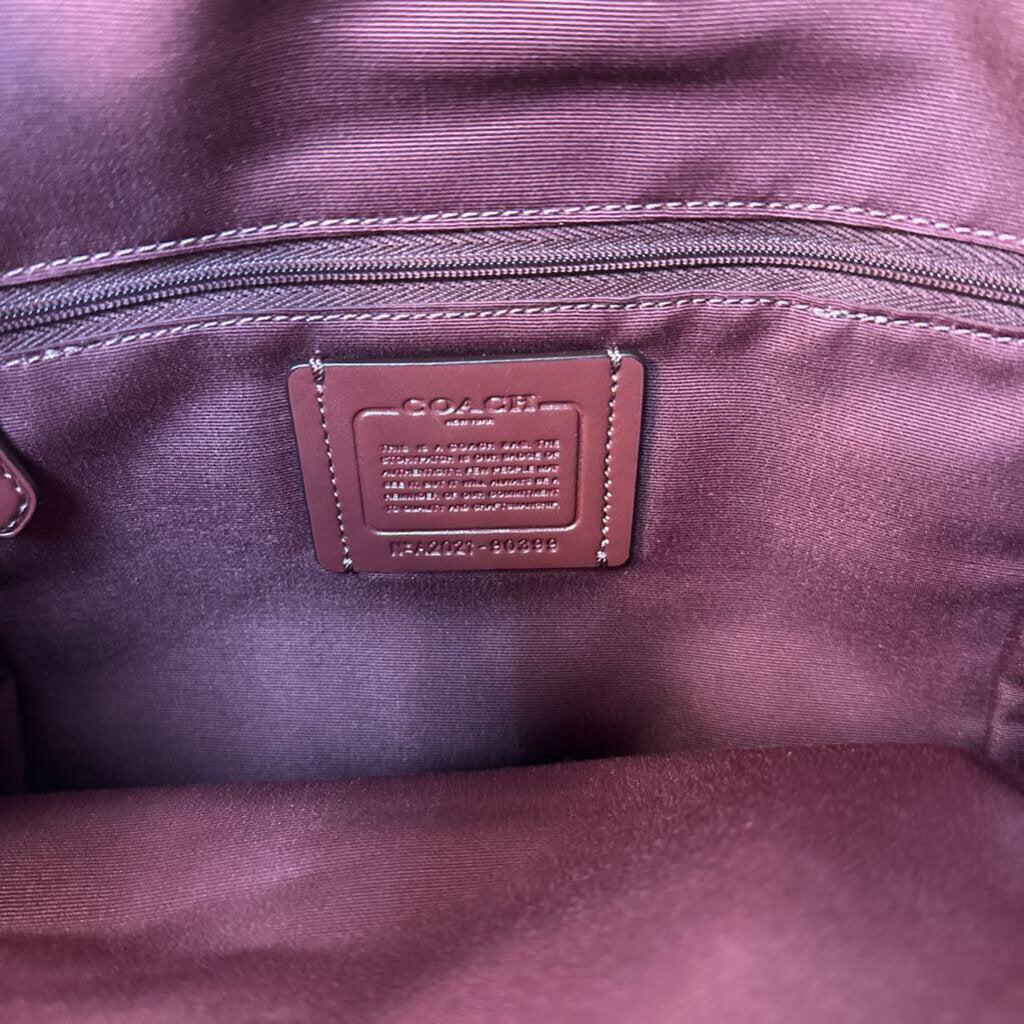 Coach Pink Pebbled Leather Jes Backpack with Horse Carriage