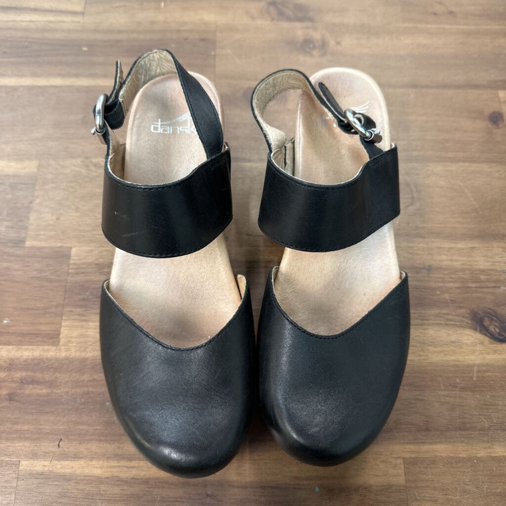 Dansko Black Malin Clog Shoes 38