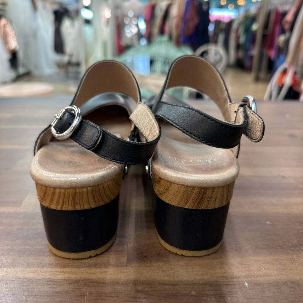 Dansko Black Malin Clog Shoes 38