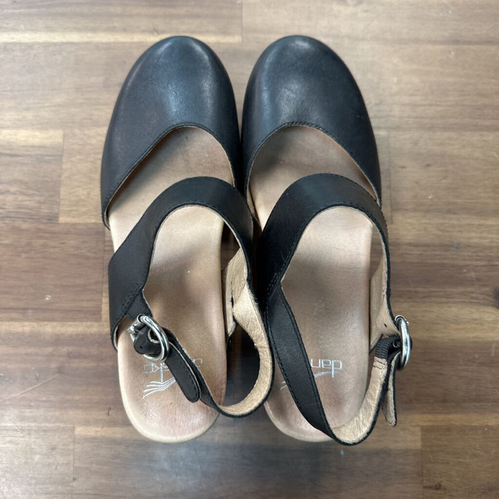 Dansko Black Malin Clog Shoes 38