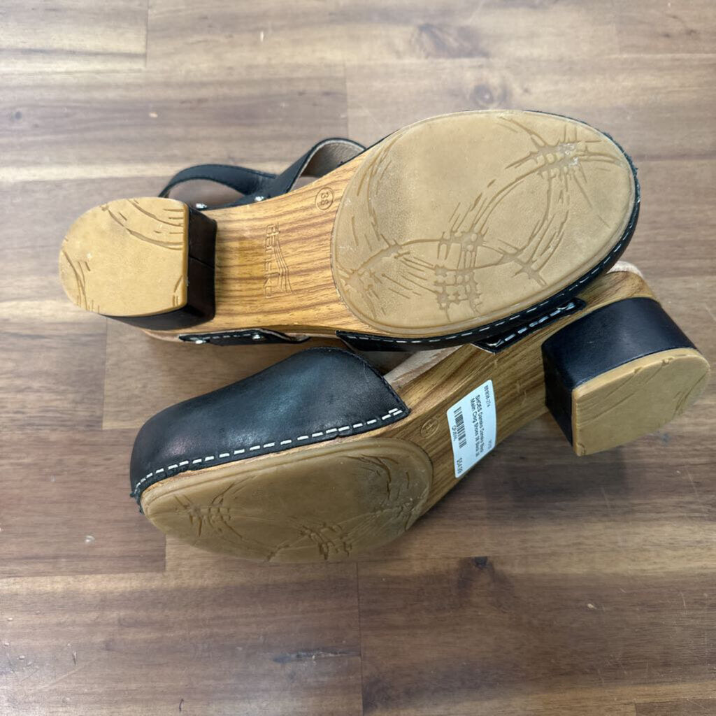 Dansko Black Malin Clog Shoes 38