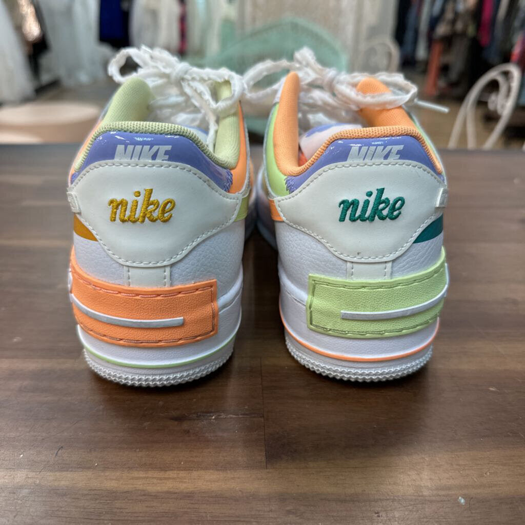 Nike White/ Multi AF1 Shadow Sneakers 10