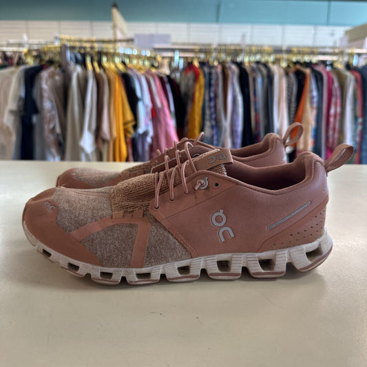 On Cloud Mauve Pink Terry Textile Cork Sneakers 10
