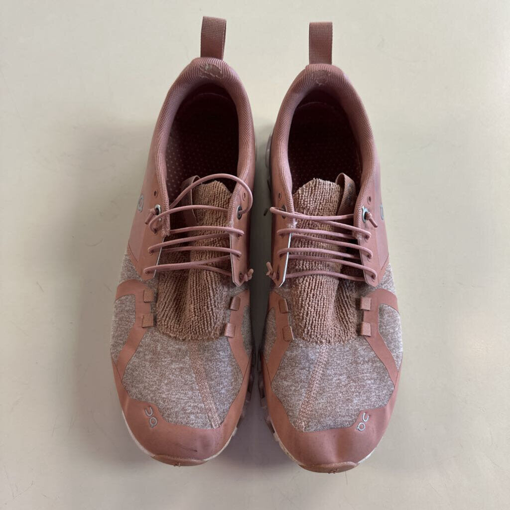 On Cloud Mauve Pink Terry Textile Cork Sneakers 10