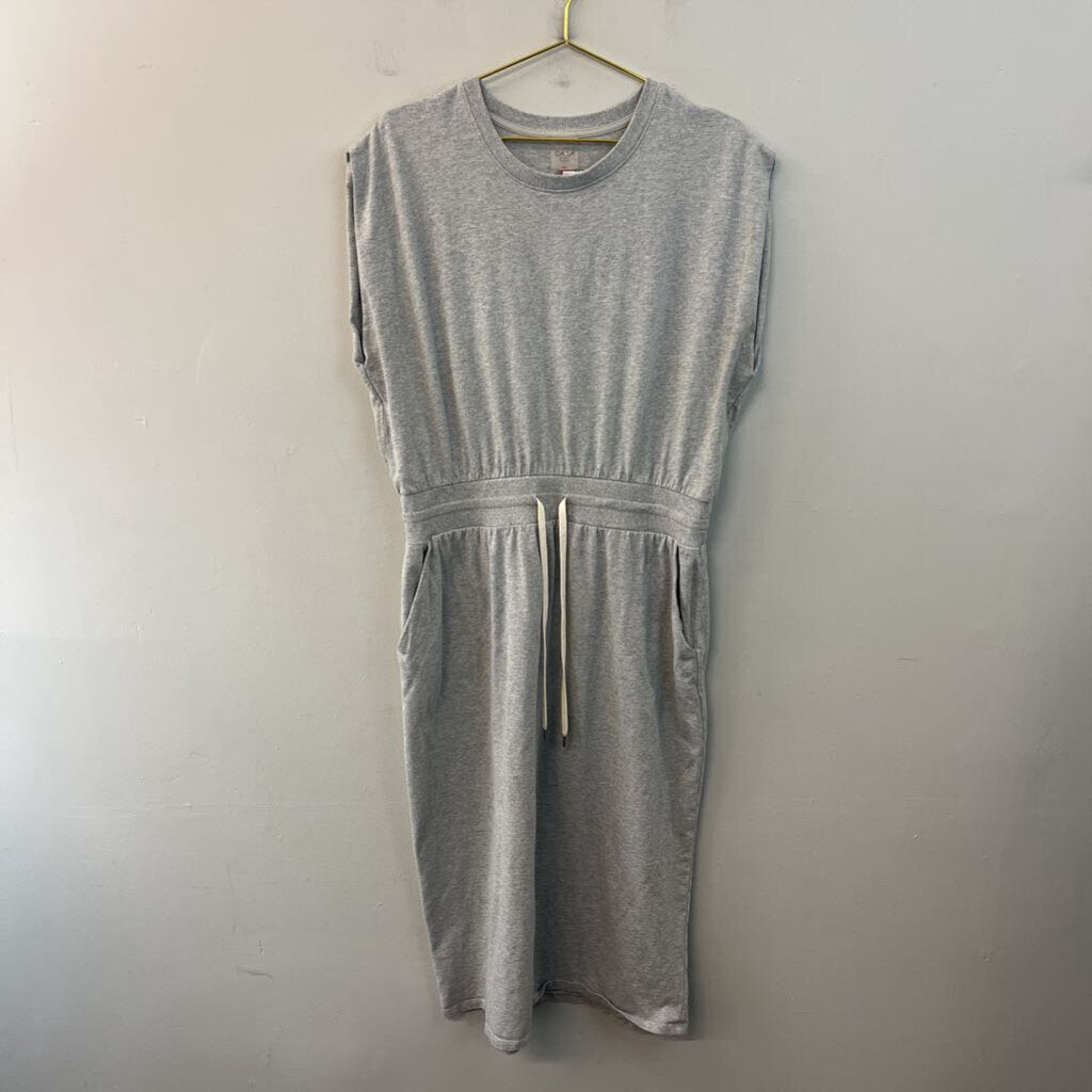 Calia Grey Tie Waist Midi Dress Extra Large