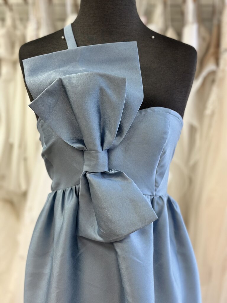 Petal and Pup Blue Betina Bow Front Long Dress Extra Large