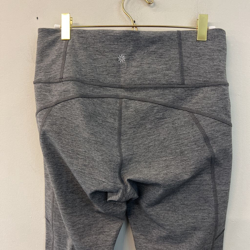Athleta Grey Heathered Leggings Medium Tall