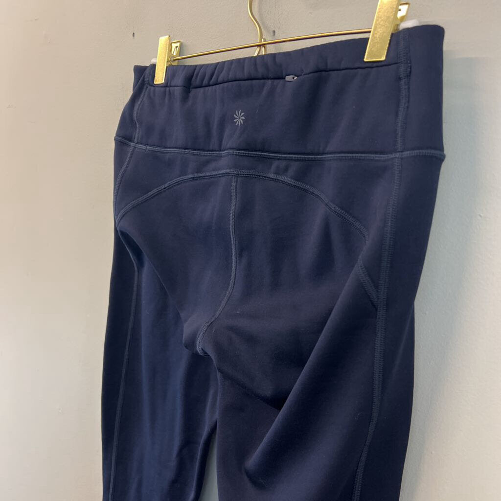 Athleta Navy Fleece Lined Leggings Medium Tall