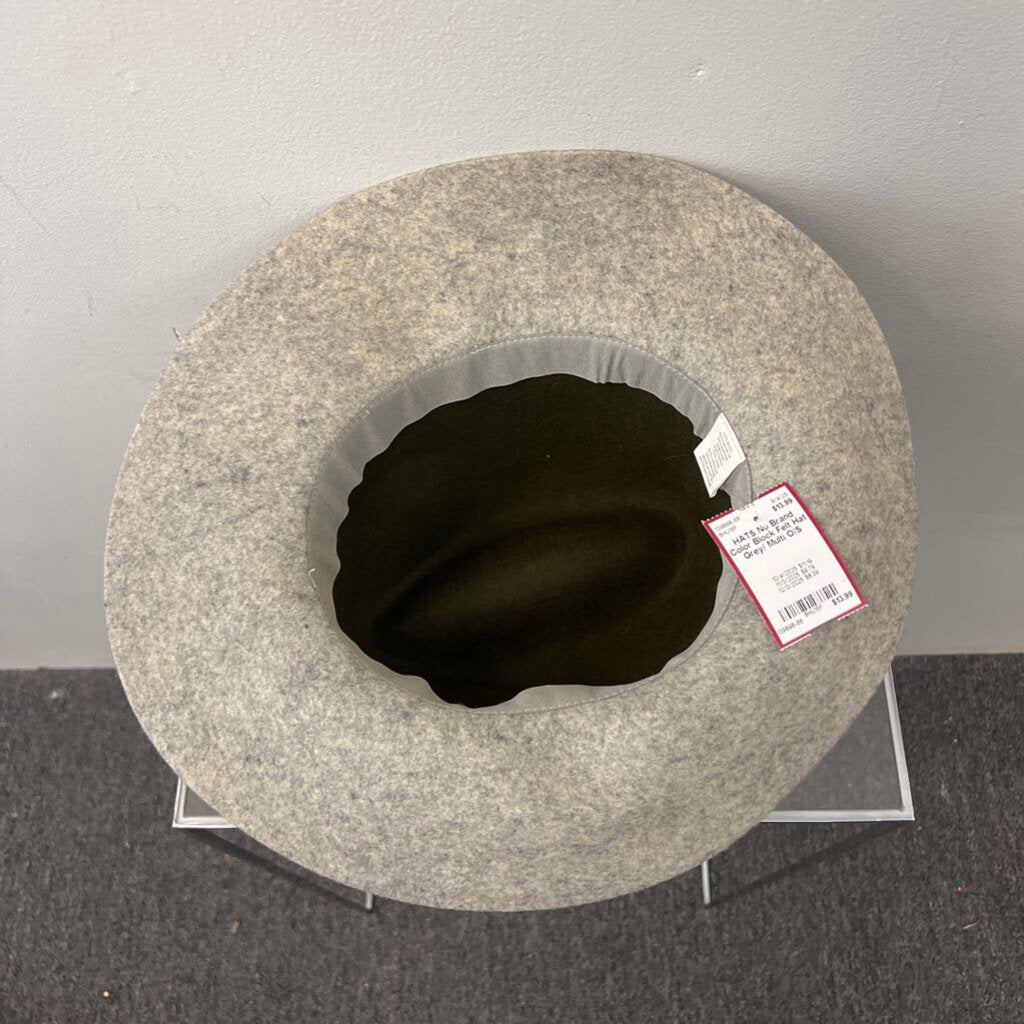 Color Block Felt Hat