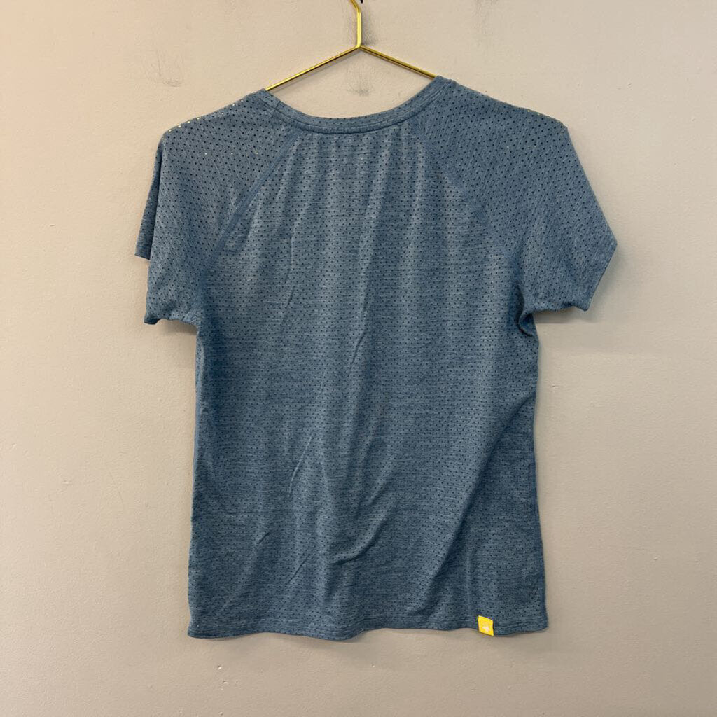 Rabbit Blue Short Sleeve Athletic Top Medium