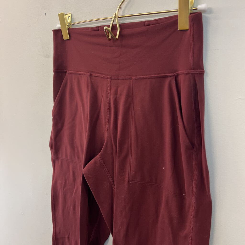 Lululemon Burgundy Jogger Leggings 4
