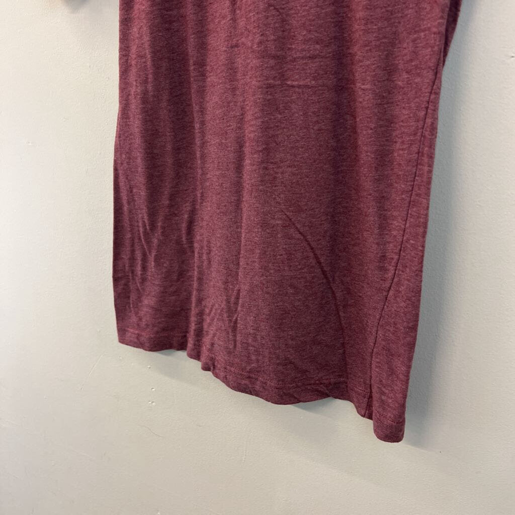 Burgundy/ Orange Star Hill Brewery Short Sleeve Graphic Tee Small