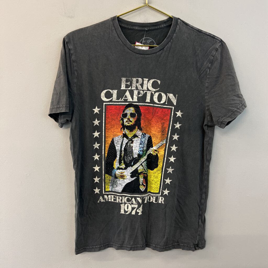 Grey/ Multi Eric Clapton Short Sleeve Graphic Tee Small