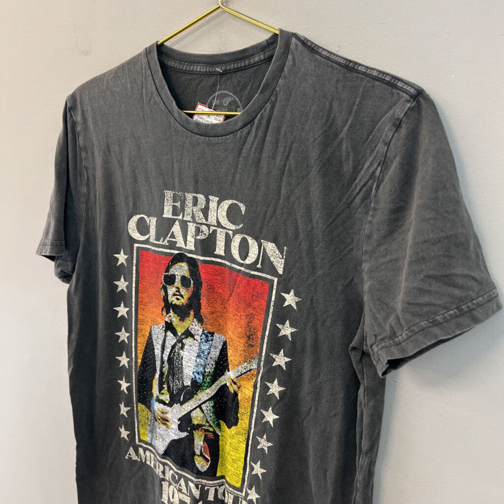Grey/ Multi Eric Clapton Short Sleeve Graphic Tee Small