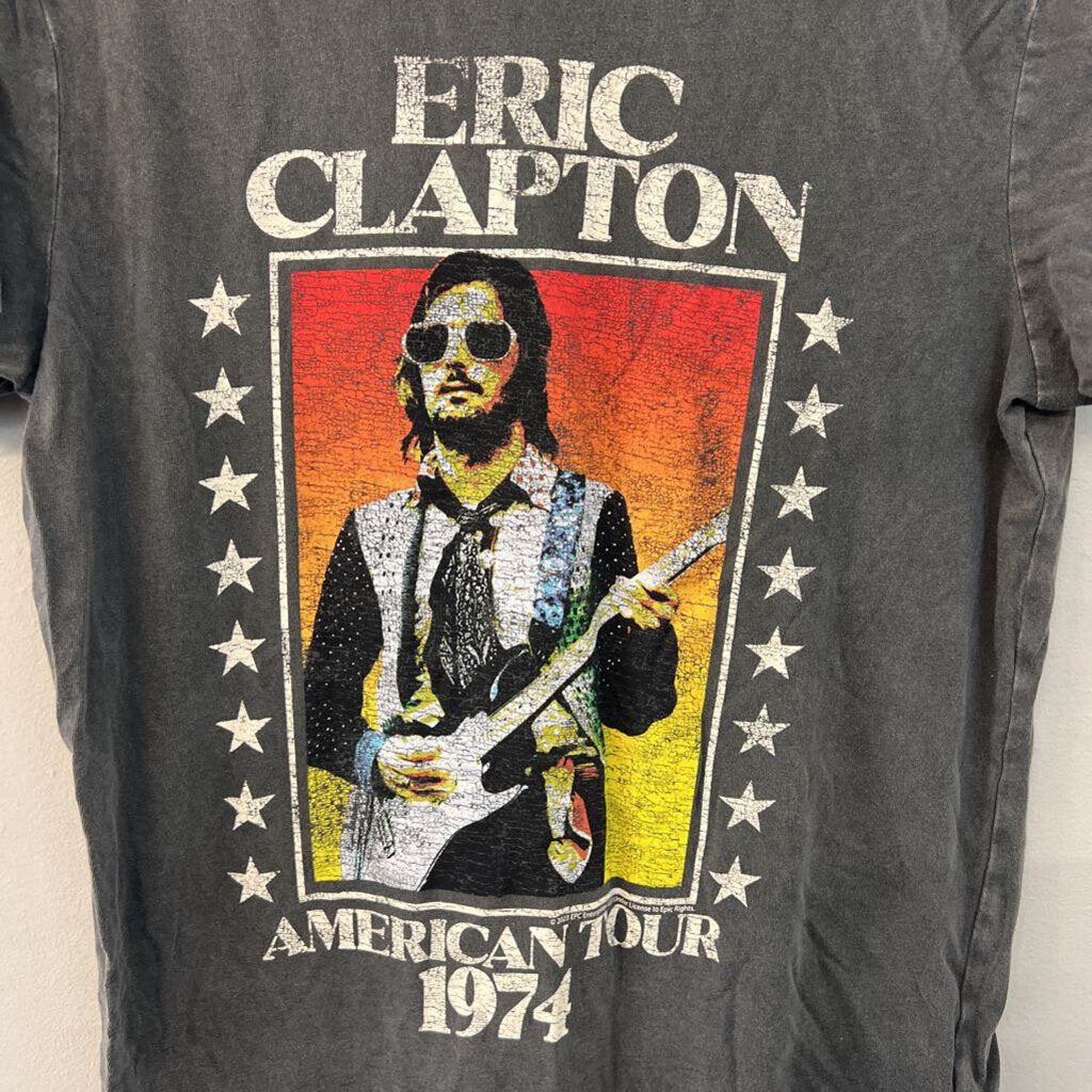 Grey/ Multi Eric Clapton Short Sleeve Graphic Tee Small