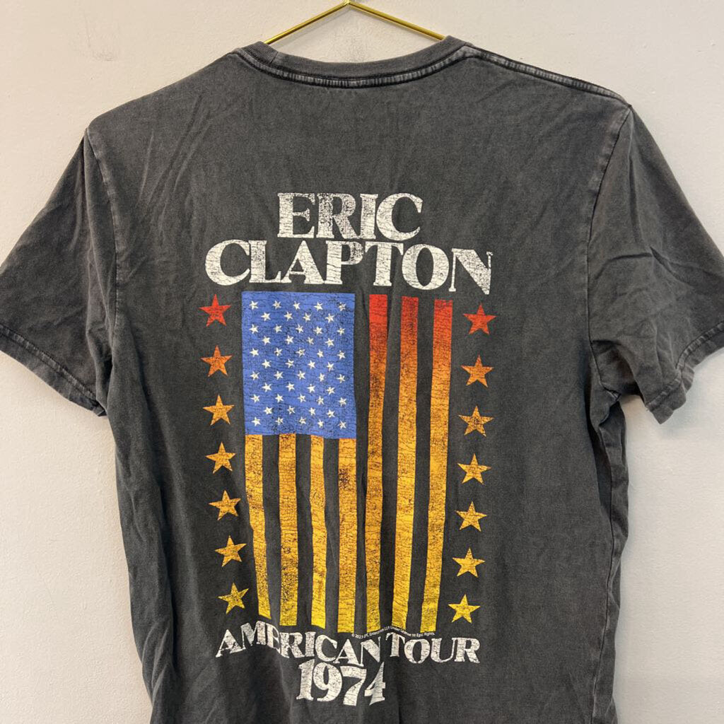 Grey/ Multi Eric Clapton Short Sleeve Graphic Tee Small