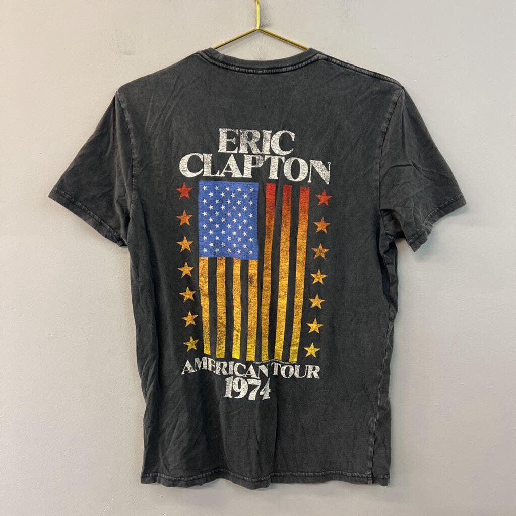 Grey/ Multi Eric Clapton Short Sleeve Graphic Tee Small