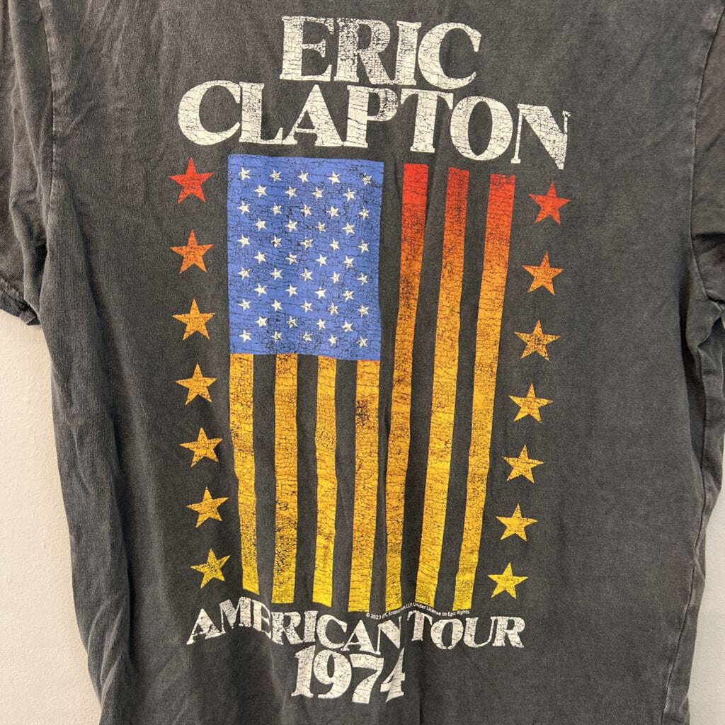 Grey/ Multi Eric Clapton Short Sleeve Graphic Tee Small