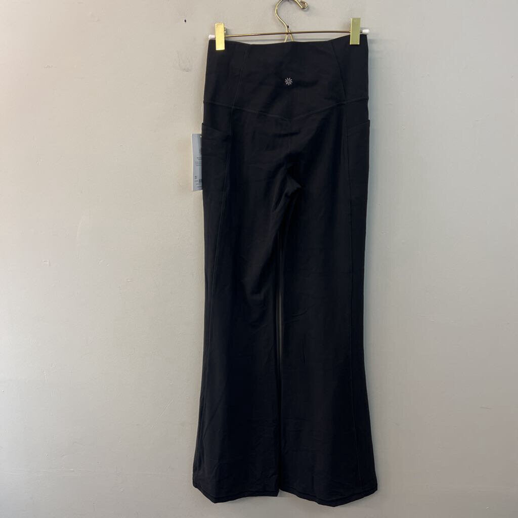 Athleta Black Salutation Stash Flare Leggings Small