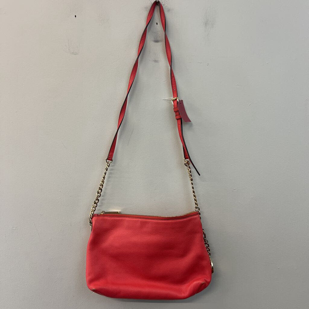 Michael Kors Coral Pebbled Leather Crossbody Purse