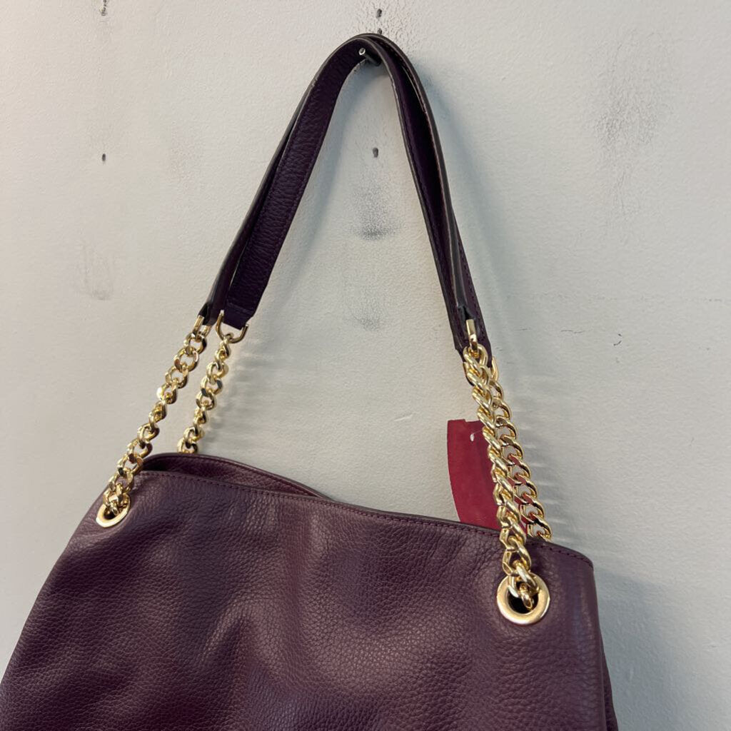 Michael Kors Purple Pebbled Leather Purse