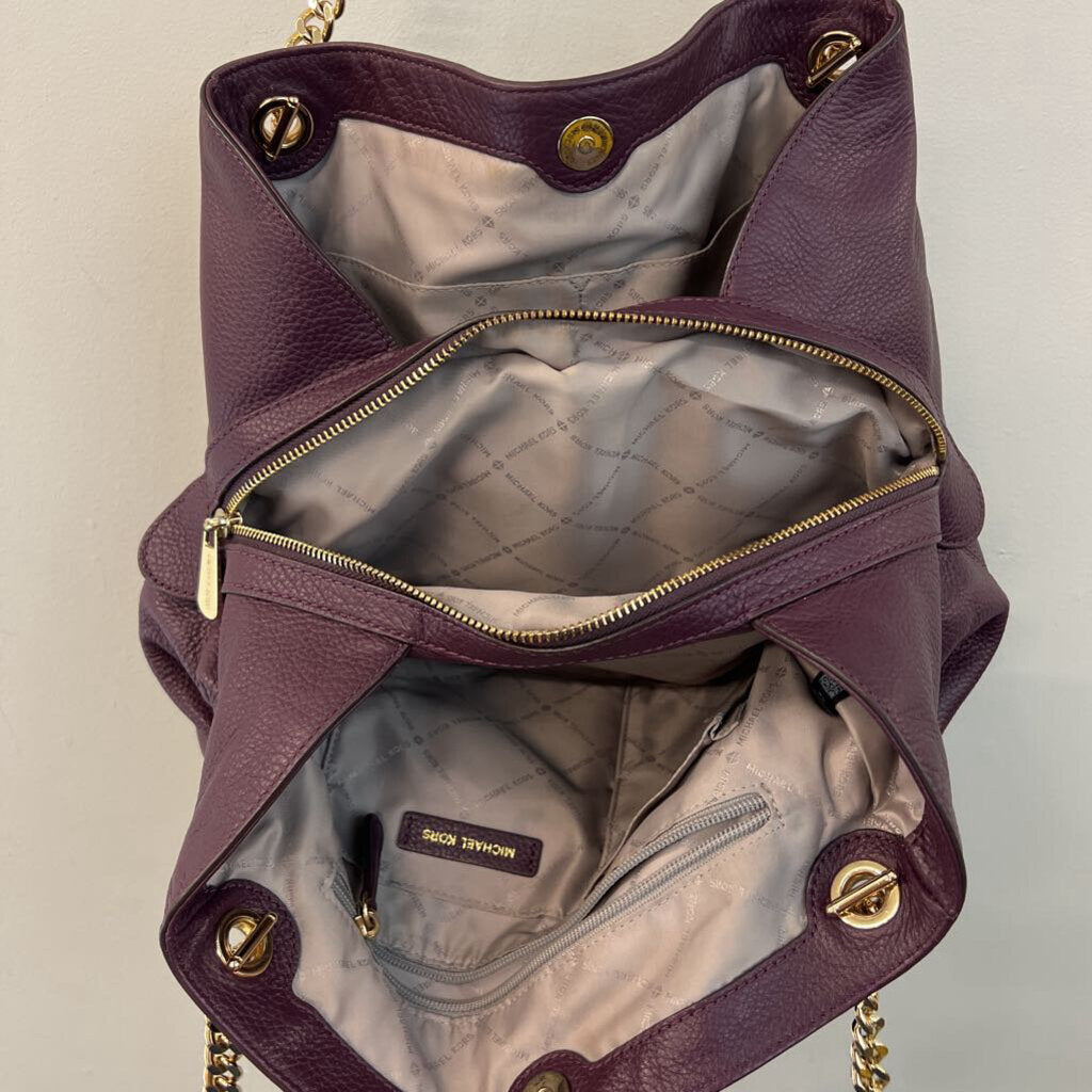 Michael Kors Purple Pebbled Leather Purse