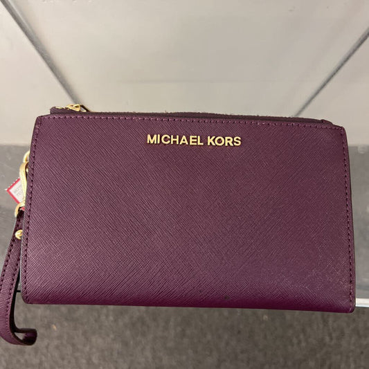Michael Kors Purple Leather Jet Set Wallet