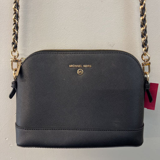 Michael Kors Black Leather Crossbody Purse
