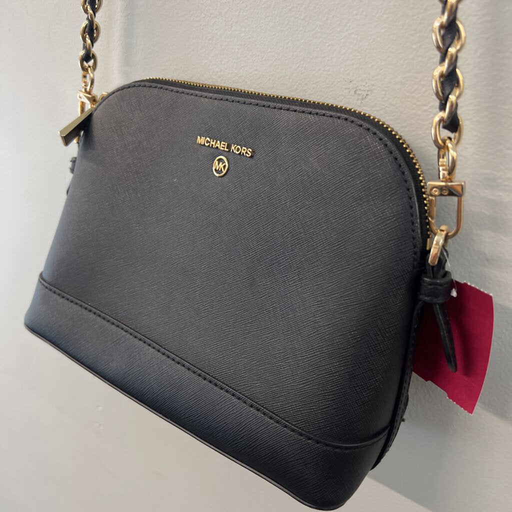 Michael Kors Black Leather Crossbody Purse