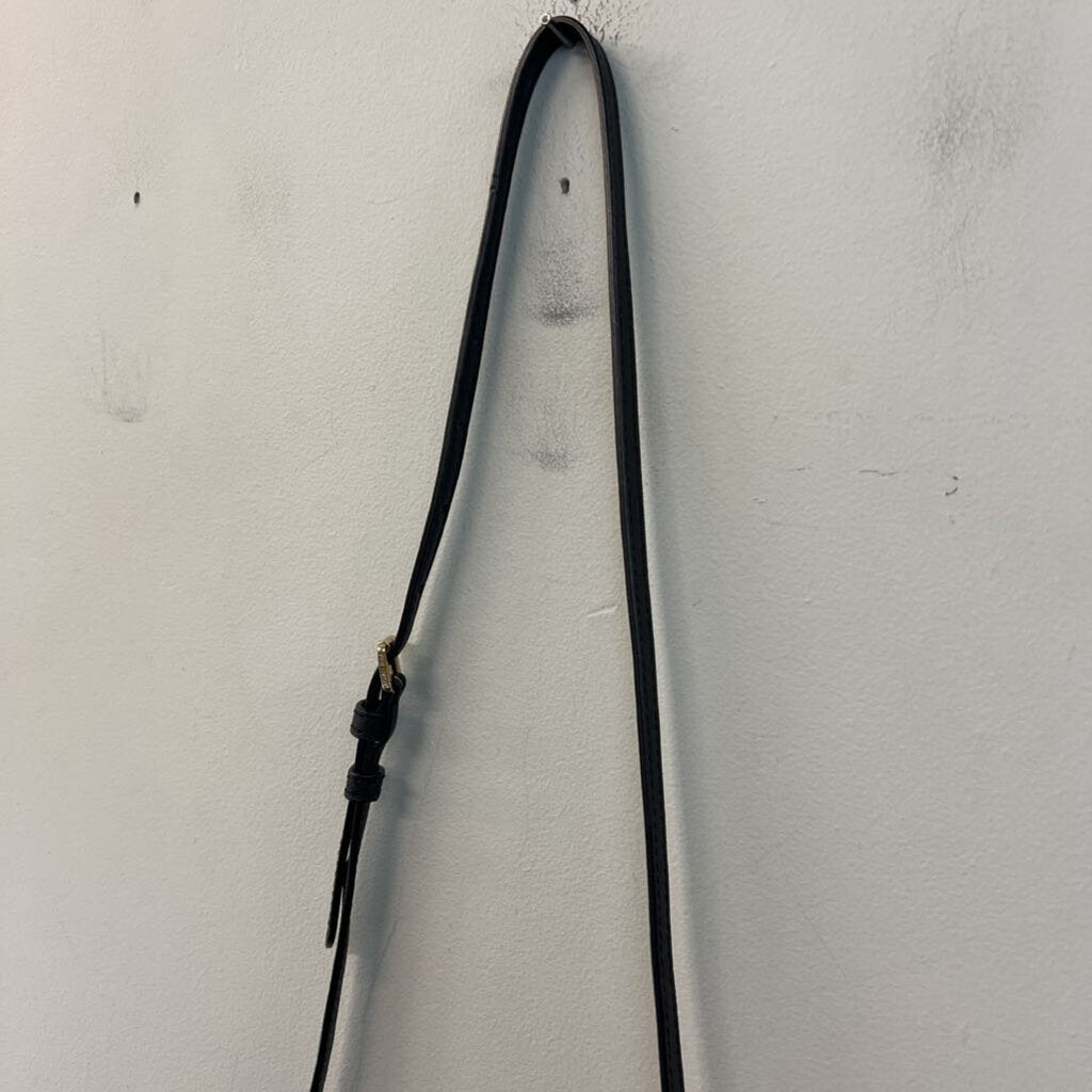 Michael Kors Black Leather Crossbody Purse