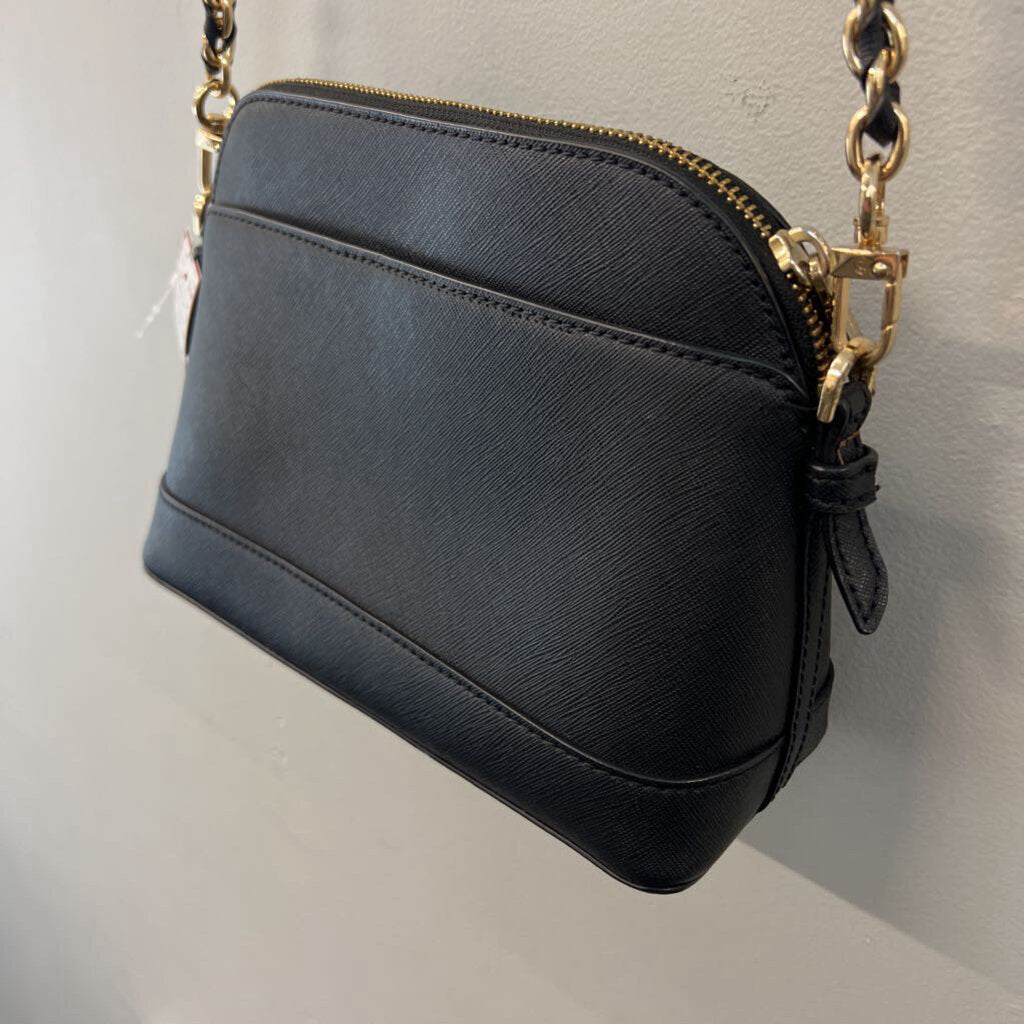 Michael Kors Black Leather Crossbody Purse